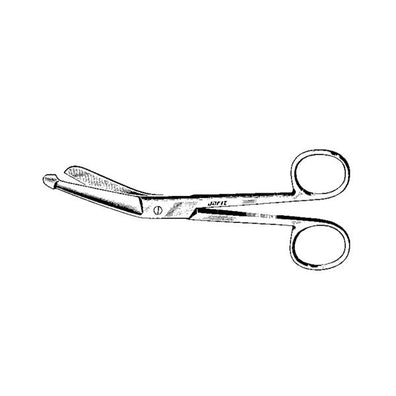 Scissors Bandage Lister 5-1/2" Angled Stainless Steel Ea